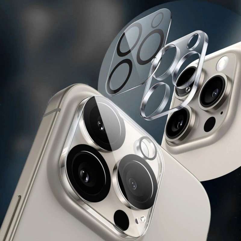 Tech-Protect Cam Fit+ Kameraobjektiv-Panzerglas für Apple iPhone 14 / 14 Plus / 15 / 15 Plus, transparent