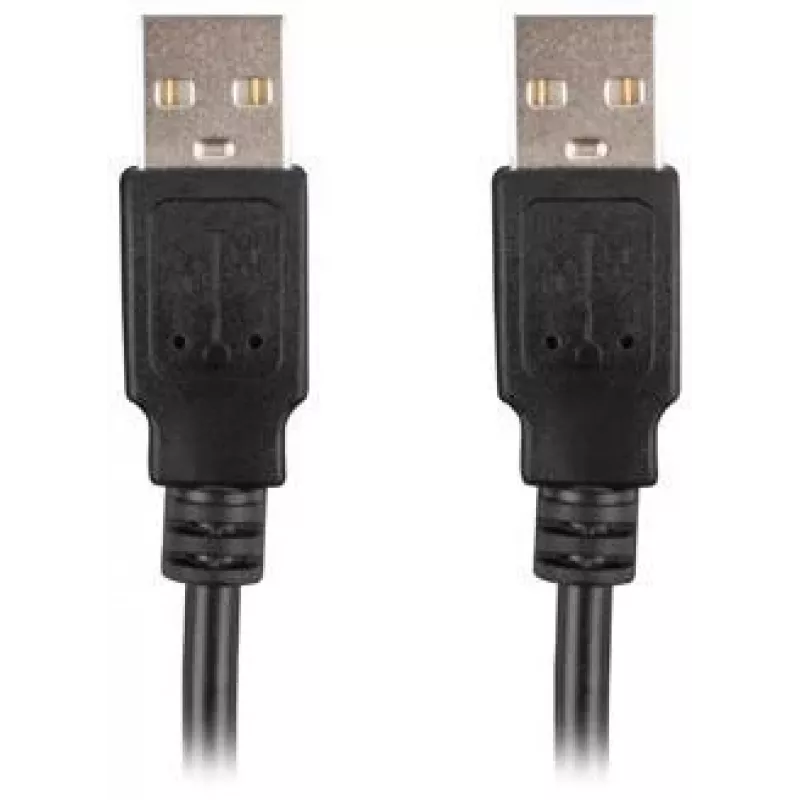 Lanberg USB-A M/M 2.0 Kabel 0,5 m, Schwarz