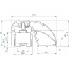 CDVI P300EVO elektromagnetisches Türprofil-Schloss 400 mm, 300 kg, überwacht (52870)