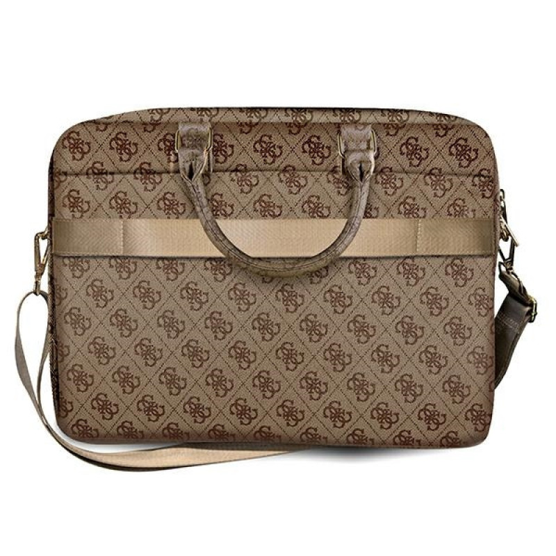 Guess GUCB15G4GFBR 4G Uptown Laptoptasche, 15 Zoll, braun