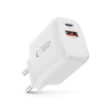 Tech-Protect NCA20 USB-A, USB-C Wandladegerät PD 20W / QC3.0, Weiß