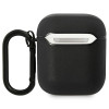 BMW BMA222RVSK Leather Color Lines Hülle für Apple AirPods 1/2, schwarz