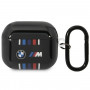 BMW BMA322SWTK Cover mit mehrfarbigen Streifen für Apple AirPods 3, schwarz
