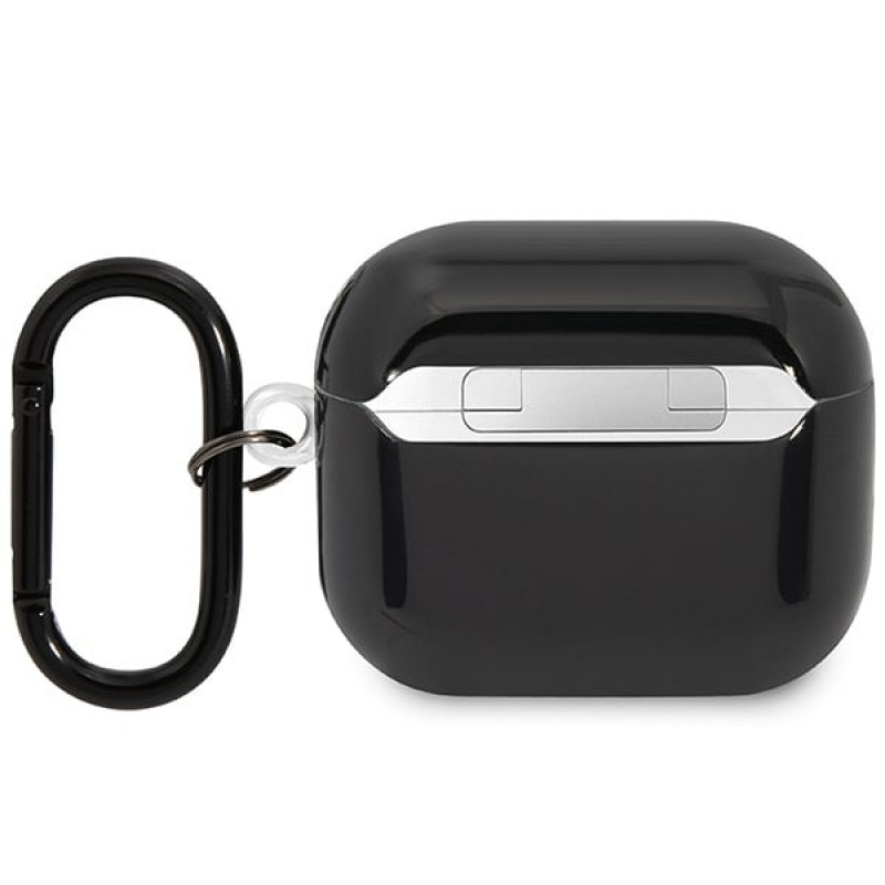 BMW BMA322SWTK Cover mit mehrfarbigen Streifen für Apple AirPods 3, schwarz