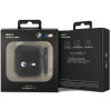 BMW BMA2WMPUCA2 Carbon Double Metal Logo Hülle für Apple AirPods 1/2, schwarz