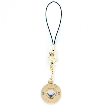 Guess GUCPMHGLD Heart Diamond Charm Handy-Anhänger mit Strasssteinen, gold