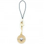 Guess GUCPMHGLD Heart Diamond Charm Handy-Anhänger mit Strasssteinen, gold