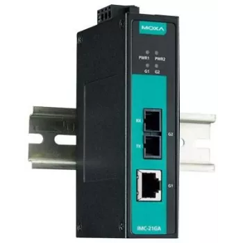 MOXA IMC-21GA-SX-SC-T Netzwerk-Media-Converter (47419)