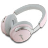 Guess GUBHC22PSBCSMP Metal Script Logo kabellose Over-Ear-Kopfhörer, ANC/ENC, pink