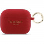 Guess Silikon-Glitter-Ring-Hülle für Apple AirPods Pro 3, Fuchsia