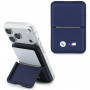 BMW M Carbon Metal Logos MagSafe Wallet, marineblau