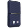 BMW M Carbon Metal Logos MagSafe Wallet, marineblau