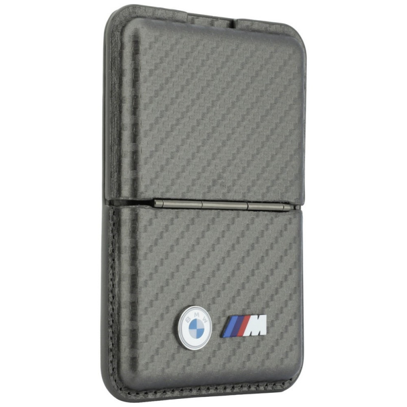 BMW M Carbon Metal Logos MagSafe Wallet, anthrazit
