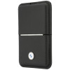 BMW Carbon Metal Logos MagSafe Wallet, schwarz