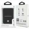 BMW Carbon Metal Logos MagSafe Wallet, schwarz