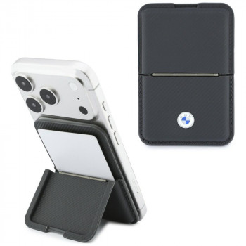 BMW Carbon Metal Logos MagSafe Wallet, anthrazit