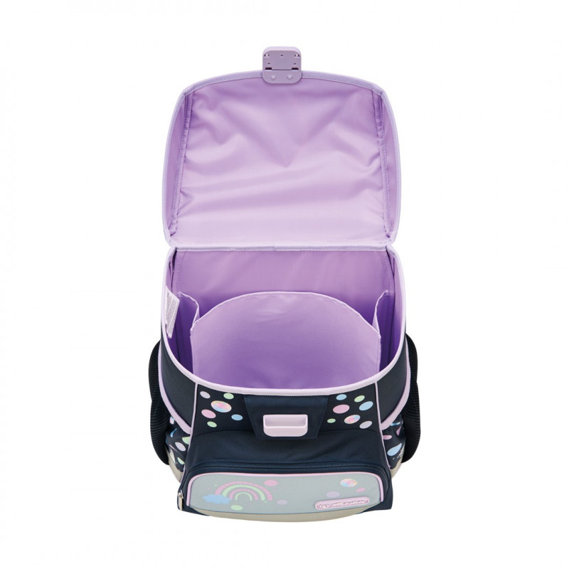 Herlitz Loop Plus Unicorn Dreams Schulranzen-Set, dunkelblau/rosa