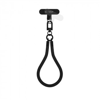 Tech-Protect C3S Rope Wrist Strap, Schwarz/Schwarz