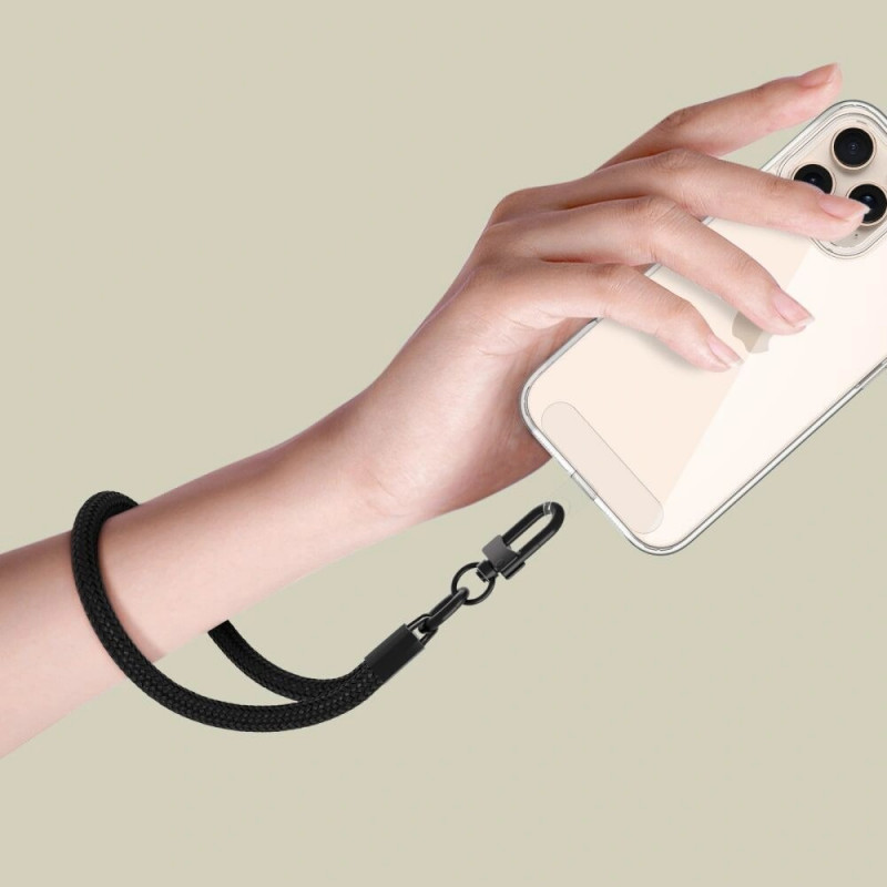 Tech-Protect C3S Rope Wrist Strap, Schwarz/Schwarz