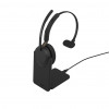 Jabra Evolve3 65 UC Mono-Headset, Link 390c, Ladestation, Schwarz (36599-889-889)