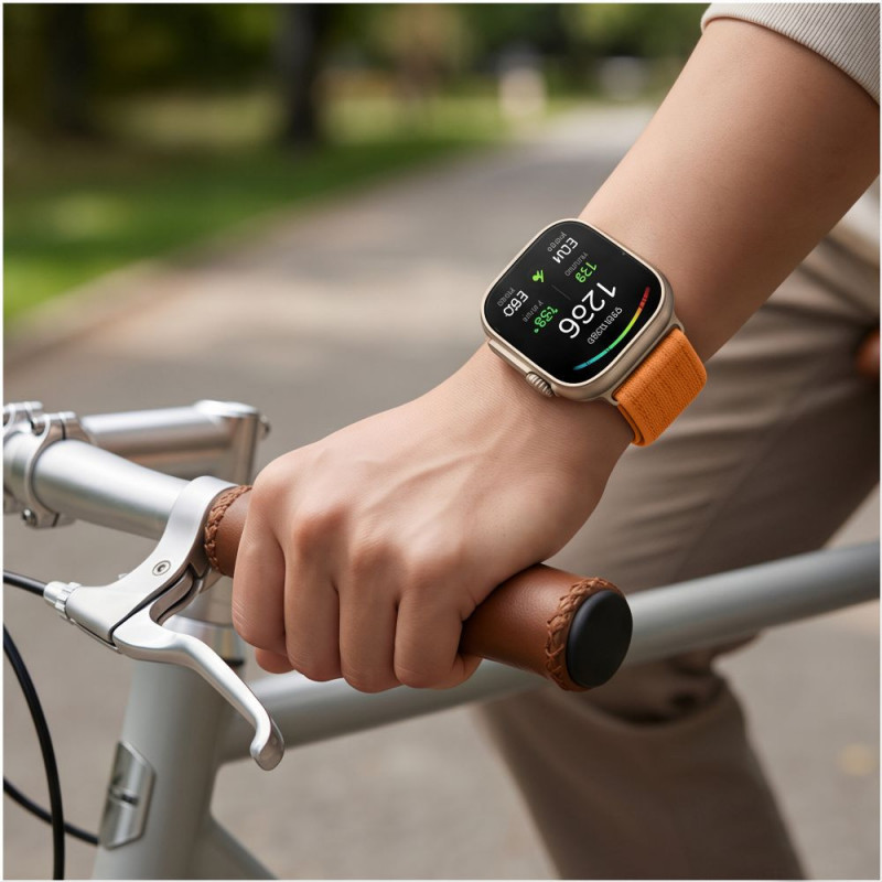 Tech-Protect Nylon Armband für Huawei Watch Fit 3 / 4 / 4 Pro / 5 / 5 Pro, Orange
