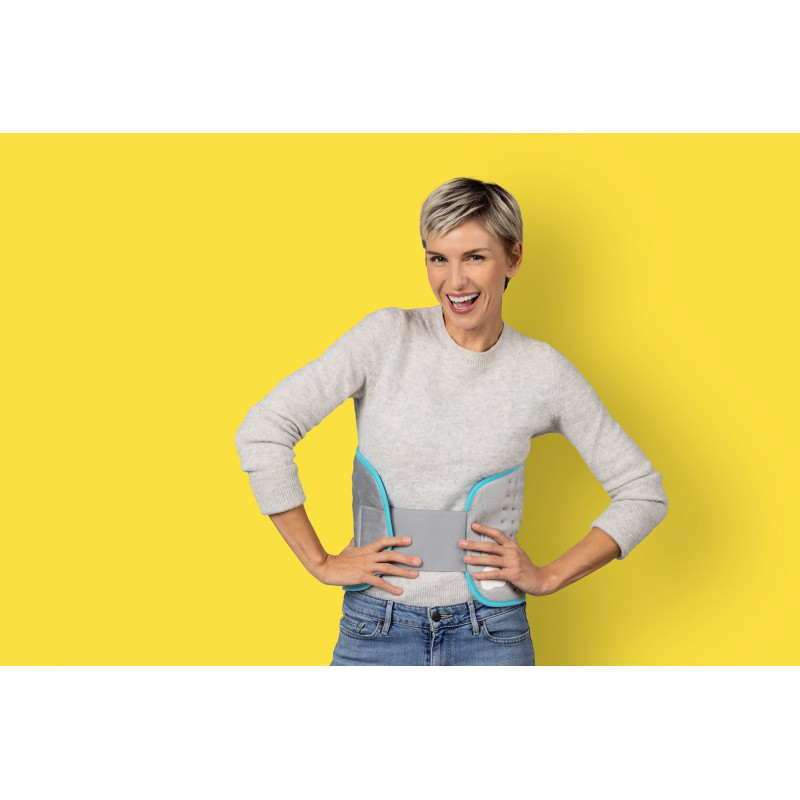 Ecomed by Medisana HP-53E Heizgürtel für Rücken und Bauch, grau