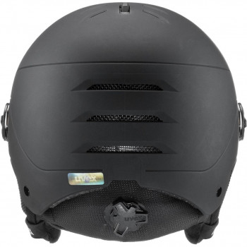 UVEX Wanted Visor Skihelm, 58-61 cm (L), Schwarz