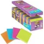 3M Post-it Super Sticky Notes 654SE24P, 76 x 76 mm, 90 Blatt pro Block, 4 Farben (Vorteilspack)