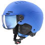 UVEX Rocket jr. Visor Kinder-Skihelm, Blau Matt