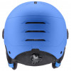 UVEX Rocket jr. Visor Kinder-Skihelm, Blau Matt
