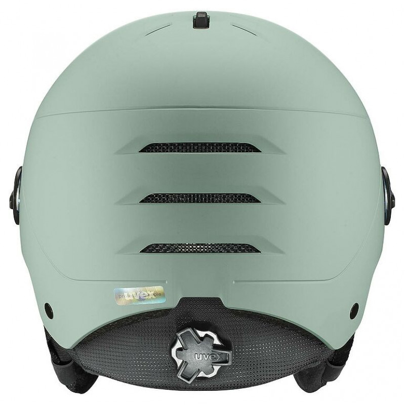 UVEX Wanted Visor Skihelm, 58-61 cm (L), Grün