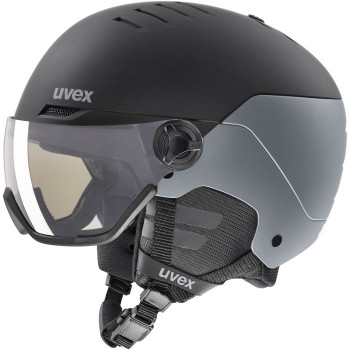 UVEX Wanted Visor pro V Skihelm, Schwarz Matt