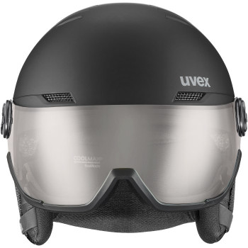 UVEX Wanted Visor pro V Skihelm, Schwarz Matt