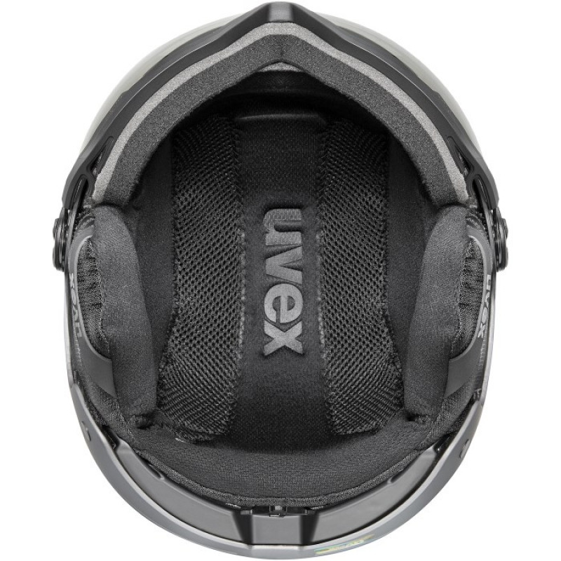 UVEX Wanted Visor pro V Skihelm, Schwarz Matt