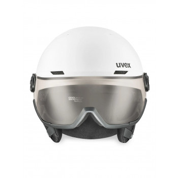 UVEX Wanted Visor pro V Skihelm, Weiß Matt
