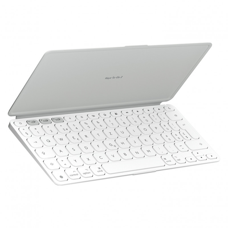 Logitech Keys-To-Go 2 für iPad Tastatur (920-013009), Pale Grey, Swiss Layout