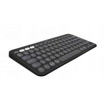 Logitech Pebble Keys 2 K380s Bluetooth-Tastatur (920-011803), Graphite, französisches Layout