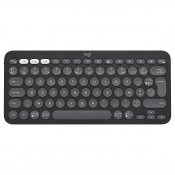 Logitech Pebble Keys 2 K380s Bluetooth-Tastatur (920-011803), Graphite, französisches Layout