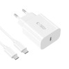 Tech-Protect NC20W 1-Port USB-C Wandladegerät PD20W mit USB-C / USB-C Kabel, Weiß