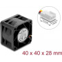 Delock 67651 DC-Axiallüfter 24 V, 40 x 40 x 28 mm