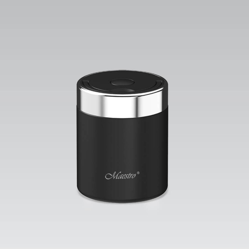 Maestro MR-1649-50-BLACK Thermobehälter für Speisen, 500 ml, Schwarz