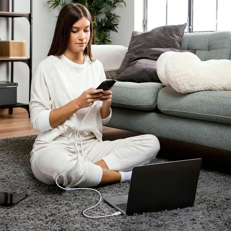 Tech-Protect Ultraboost Lite USB-C / USB-C Kabel PD60W/3A 200 cm, Cool Grey