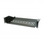 EFB Elektronik 691650TS.2A 19" 2U Fachboden, Tiefe 300 mm, Traglast 22 kg, RAL 9005, Schwarz