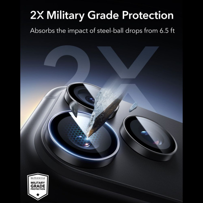 ESR Armorite Kameraschutz für Apple iPhone 18 Pro / 18 Pro Max, Schwarz