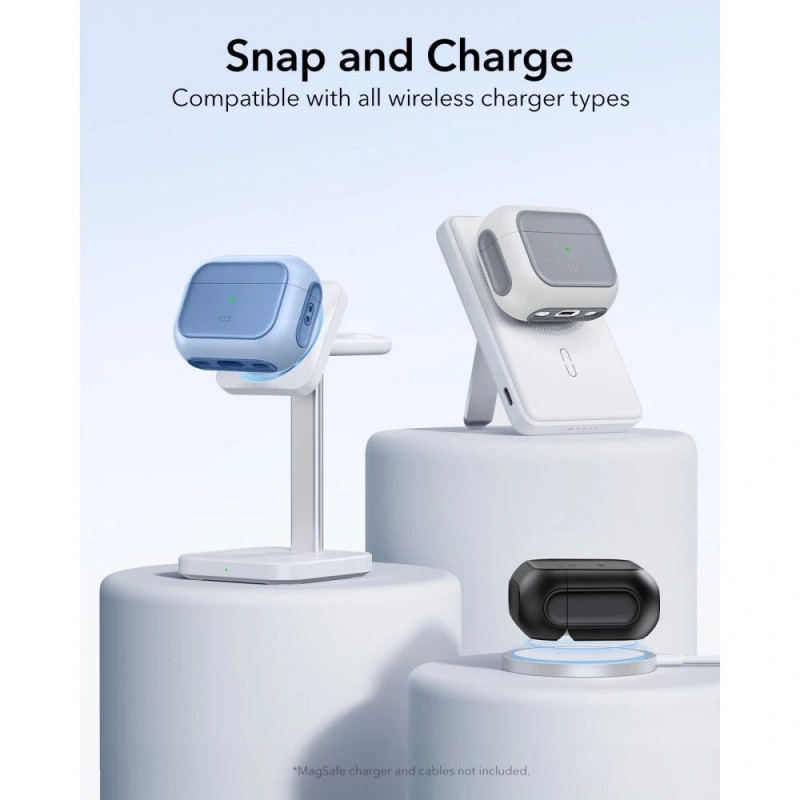 ESR Orbit HaloLock MagSafe Hülle für Apple AirPods Pro 3, Powder Blue