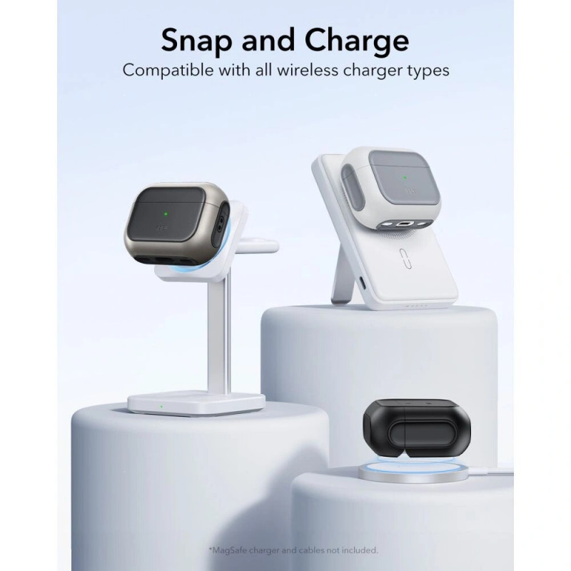 ESR Orbit HaloLock MagSafe Hülle für Apple AirPods Pro 3, Weiß
