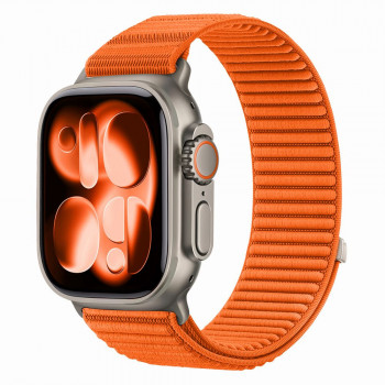 Tech-Protect Nylonloop Apple Watch 8 / 9 / 10 / 11 / 12 / SE / Ultra 44/45/46/49 mm Armband, Orange