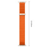 Tech-Protect Nylonloop Apple Watch 8 / 9 / 10 / 11 / 12 / SE / Ultra 44/45/46/49 mm Armband, Orange