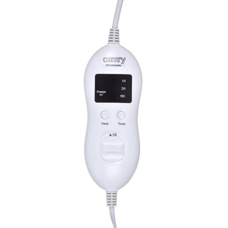 Camry CR 7435 Elektrische Heizdecke mit Timer, 8 Heizstufen, 1 Person, 60 W
