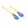 LogiLink OS2 SC/SC Duplex LWL-Patchkabel 9/125 µm, 5 m, halogenfrei, gelb